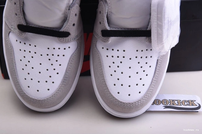 Cheap MAX OG Jordan 1 Smoke Light 555088-126 Grey High Air 0709